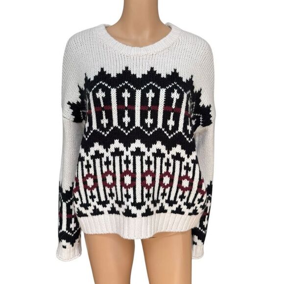Lou & Grey Fair Isle Slouchy Sweater Size S - Picture 4 of 9
